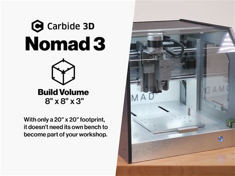 carbide 3d nomad 3 cnc machine|nomad 3 by carbide 3d.